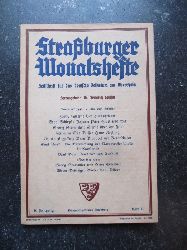 Spieser, Friedrich (Hg.)  Straburger Monatshefte 6. Jahrgang Heft 6 (Zeitschrift fr das deutsche Volkstum am Oberrhein) 