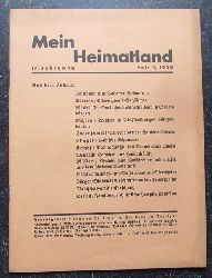 Busse (Hg.), H.E.  Mein Heimatland, Heft 4 - 1930 (Badische Bltter fr Volkskunde, lndliche Wohlfahrtspflege, Familienforschung, Heimatschutz und Denkmalpflege) 