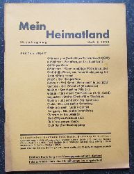 Busse (Hg.), H.E.  Mein Heimatland, Heft 8 - 1932 (Badische Bltter fr Volkskunde, lndliche Wohlfahrtspflege, Familienforschung, Heimatschutz und Denkmalpflege) 