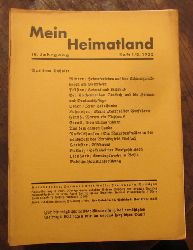Wingenroth, Max (Hg.)  Mein Heimatland, Heft 1/2, 1932 (Badische Bltter fr Volkskunde, lndliche Wohlfahrtspflege, Familienforschung, Heimatschutz und Denkmalpflege) 