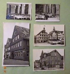 Meyer, Walter (Karlsruhe)  5 s/w Fotografien und 4 Negative v. Vaihingen am Neckar 24.1.1964 (Gasthaus Zum Engel auen und innen; Gasthaus Brauerei Schwanen, Marktplatz) 