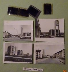 Meyer, Walter (Karlsruhe)  4 s/w Fotografien und 4 Negative v. Offenburg-Albersbsch v. 22.6.1965 (Neubausiedlung, Hochhuser...) 