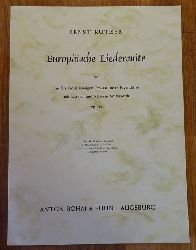 Kutzer, Ernst  Europische Liedersuite (Fr ein- bis zweistimmigen Frauen- und Jugendchor mit Klavier und kleinem Schlagwerk Op. 55) 