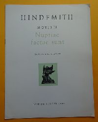 Hindemith, Paul  Motette. Nuptiae factae sunt (Sopran und Klavier) 