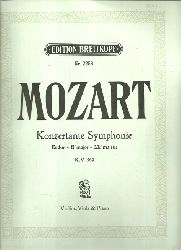 Mozart, Wolfgang Amadeus  Konzertante Symphonie fr Violine, Viola mit Pianoforte in Es dur; K.V. 364 (Bearb. Rudolf Tillmetz) 