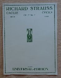 Strauss, Richard  Ccilie / Cecily Op. 27 No. 2 (Hoch / High) mit Klavierbegleitung 