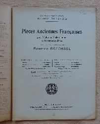 Reuchsel, Maurice  Pieces Anciennes Francaises pour Violon ou Viole d`amour et Instruments divers; Sonate (Michel Corette) 