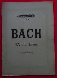 Bach, Johann Sebastian  Wie schn leuchtet (Kantaten im Klavierauszuge bearbeitet v. Gustav Rsler) 