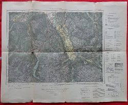 Topogr. Bureau  Karte des Deutschen Reichs (1cm Karte) Nr. 667 Bad Reichenhall (Umdruckausgabe, 1:100.000) 