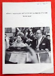 Queen Elizabeth  Faltprospekt "Knigin Elizabeth besuchte die Landeshauptstadt Dsseldorf" (25.5.1965) 