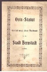 v. Metzsch, (Min. des Innern)  Orts-Statut die Errichtung einer Freibank fr die Stadt Bernstadt betreffend 