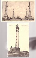   2 Ansichtskarten Oostende. De Nieuwe Lichttoren (Leuchtturm) 
