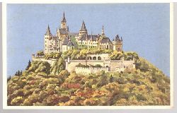   2 Ansichtskarten Burg Hohenzollern. Kosmotypie 