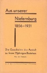 Brndle, Karl  Aus unserer Niefernburg 1856-1931 (Die Geschichte der Anstalt zu ihrem 75jhrigen Bestehen) 