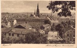   Ansichtskarte Ak Hagen. Blick auf Hagen und Marienhospital 