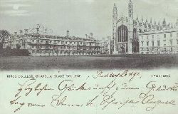   Ansichtskarte Ak Cambridge. Kings College, Chapel & Clare College 