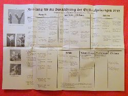 Pflanzenschutzamt, Augustenburg (Grtzingen)  Auch 1949 gesundes Obst durch planmigen Pflanzenschutz (Ca. DIN A3 groer Faltprospekt "Anleitung fr die Durchfhrung der Obstbauspritzungen 1949) 