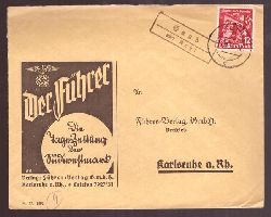   Briefumschlag des Fhrer-Verlag GmbH Vertrieb (Der Fhrer - die Tageszeitung der Sdwestmark) 