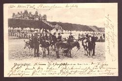   Ansichtskarte AK Sheringham. The Beach and the Grand Hotel (mit Eseln) 