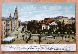   Ansichtskarte AK Leipzig. Reformierte Kirche. Altes Theater (Farblitho) 