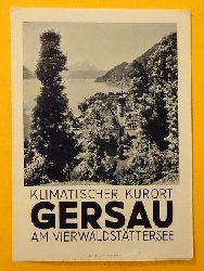   Werbeprospekt "Klimatischer Kurort Gersau am Vierwaldstttersee 