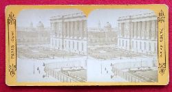 ohne Angaben  Original Stereoskopie.-Fotografie (Stereobild. Stereophotographie). Louvre 