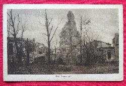   Ansichtskarte Ak Douaumont. Zerstrung im 1. Weltkrieg (Feldpostkarte mit Stempel I. Badisches Pionier-Bataillon 14, 2. Feld-Kompanie) 