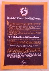   Flugblatt / Propganda "Deutsche Mnner, Deutsche Frauen - Gold gab ich zur Ehr, Eisen nahm ich zur Wehr" (Berlin, den 1. Februar 1917) 