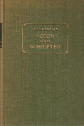 Lassalle, Ferdinand  Reden und Schriften 