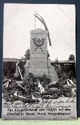   Ansichtskarte AK Das Kriegerdenkmal von 1914/15 auf dem Friedhof in Stenay (Westl. Kriegsschauplatz) 