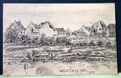   Ansichtskarte AK Westende 1915 (Huser nach einer Zeichnung 