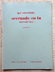 Stravinsky, Igor  Serenade en La. Serenade in a (En quatro mouvements Pour Piano) 