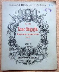 Sinigaglia, Leone  Rapsodia piemontese Opus 26 fr Violine und Orchester (Flte I) 