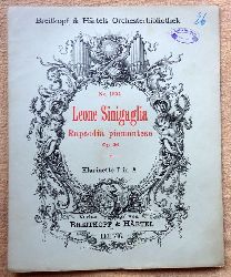 Sinigaglia, Leone  Rapsodia piemontese Opus 26 fr Violine und Orchester (Klarinette I in A) 