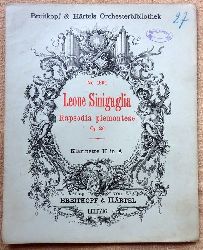 Sinigaglia, Leone  Rapsodia piemontese Opus 26 fr Violine und Orchester (Klarinette II in A) 