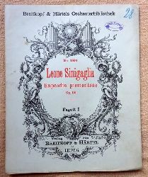 Sinigaglia, Leone  Rapsodia piemontese Opus 26 fr Violine und Orchester (Fagott I) 