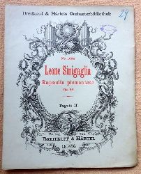Sinigaglia, Leone  Rapsodia piemontese Opus 26 fr Violine und Orchester (Fagott II) 