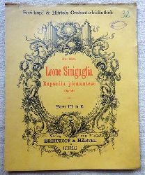 Sinigaglia, Leone  Rapsodia piemontese Opus 26 fr Violine und Orchester (Horn III in E) 