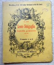 Sinigaglia, Leone  Rapsodia piemontese Opus 26 fr Violine und Orchester (Trompete II in D) 