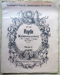 Haydn, Joseph  Kaiserquartett C dur - C major - Ut majeur Op. 76 Nr. 3 (David) (Violine II) 