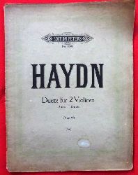 Haydn, Joseph  Duette fr 2 Violinen Op. 99 revus par Hans Sitt (Trois Duos pour deux Violons) 