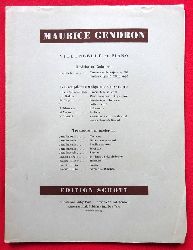 Chopin, Frederic  Introduction et Polonaise brillante Op. 3 (Nouevelle Version de Maurice Gendron et Jean Francaix) 