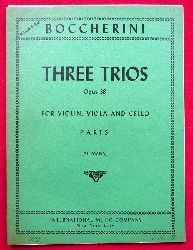 Boccherini, Luigi  Three Trios for Violin, Viola and Cello Op. 38 (Altmann) 