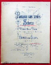 van Goens, Daniel  Romance sans paroles rt Scherzo pour Violoncelle ou Violon avec accompagnement de Piano ou d