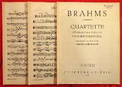 Brahms, Johannes  Quartette fr Klavier, Violine, Viola und Violoncello (Hg. v. Georg Schumann) 