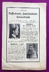 J.F. Lehmanns Verlag  Werbung "Bcher ber Rassenkunde, Familienkunde, Heimatkunde" (Werbeprospekt des Verlages) 