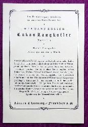 Kesser, Hermann  Werbung fr das Buch "Lukas Langkofler" + "Schwester" (Werbeprospekt des Verlages) 