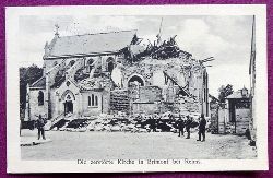   Ansichtskarte AK Die zerstrte Kirche in Brimont bei Reims 