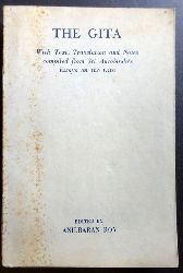 Aurobindo, Sri  The Gita (With Text, Translation and Notes compiled from Sri Aurobindo`s Essays on the Gita) 