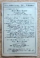 Julius Zwiler Verlag  Werbebroschre fr die Reihe "Der Musikant" (Lieder fr die Schule v. Fritz Jde) 